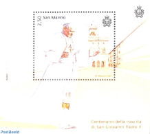 San Marino 2020 Pope John Paul II S/s, Mint NH, Religion - Pope - Unused Stamps