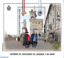 San Marino 2021 Carabinieri, Joint Issue Italy S/s, Mint NH, Various - Joint Issues - Police - Neufs