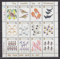 GUERNSEY 298-309, Zusammendruckbogen, Postfrisch **, Weihnachten, 1984 - Guernesey