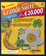 116 O, Lottery Tickets, Portugal, « Raspadinha », « Instant Lottery », « GRANDE SORTE Pode Ganhar Até €20.000... » # 563 - Lotterielose