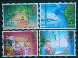 Natale Weihnachten Xmas Noel (Mi 1126-27 1129-1130) 1987 Used Gebruikt Oblitere ENGLAND GRANDE-BRETAGNE GB GREAT BRITAIN - Usados