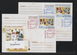Moldavien Michel Cat.No. Postal Stat  Card Issued  9.10.2017 CTO Diff Colours - Moldavie