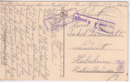 CACHET MILITAIRE D'OCCUPATION ALLEMANDE  GUERRE 1914 18 - TAMPON CONTROLE CENSURE SUR CPA ROUEN EGLISE ST OUEN - Oorlog 1914-18