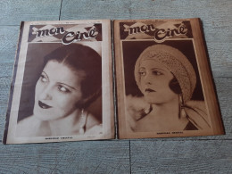 2 Revues Mon Ciné Marcelle Chantal Les Folies Artistes Kate De Nagy 1931 Cinéma - Cine / Televisión