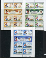 -Montserrat-1981-"Royal Wedding" ** Souvenir Sheets (3) MNH - Montserrat