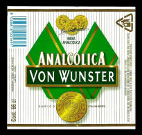 ITALIA ITALY - Etichetta Birra Beer Bière VON WUNSTER Analcolica - Beer