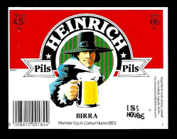 ITALIA ITALY - 1986 Etichetta Birra Beer Bière HEINRICH WUNSTER Pils - Beer