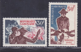 GABON N°  199 & 200 ** MNH Neufs Sans Charnière, TB (D7541) Scoutisme - 1966 - Gabun (1960-...)