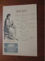 MENUS - 51 - REIMS - CARTE BLEUE : LEON CHANDON - Menu