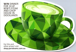 28-3-2024 (4 Y 20) Australia - VIC - Win Dinner For 2 In Dockland (coffee Cup Shape Card) - Hotels & Restaurants
