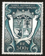 TAAF >>>1970 - Aérien N°21 Neuf ** (MNH) - Armoiries- Cote 25 € - Unused Stamps