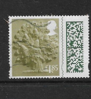 GB 2022 QEll  REGIONAL £1.85  ACORN  TREE SECURITY BARCODED - Angleterre
