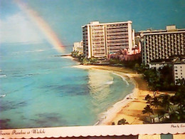 United States Honolulu  Sunrise Rainbow At Waikiki Beach Hawaii ARCOBALENO S1975 JV5903 - Honolulu