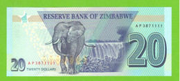 ZIMBABWE 20 DOLLARS 2020  P-104  UNC - Simbabwe