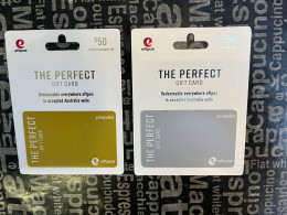 28-3-2024 (Gift Card 1) Collector Card - Australia - EPTPOS $50 X 2 (no Value On Card) + Presentation Support - Gift Cards