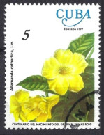 Cuba 1977 Golden Trumpet (Allamanda Cathartica) Fu - Used Stamps