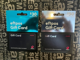 28-3-2024 (Gift Card 1) Collector Card - Australia - EFTPOS $30-50-100-200-400 (no Value On Card) + Presentation Support - Gift Cards