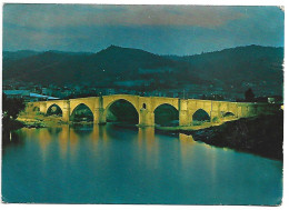 PUENTE ROMANO, NOCTURNA / ROMAN BRIDGE, NIGHT VIEW.-  ORENSE - GALICIA.- ( ESPAÑA ) - Orense