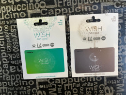 28-3-2024 (Gift Card 2) Collector Card - Australia - Woolworths WISH -3 Colors (no Value On Card) + Presentation Support - Cartes Cadeaux