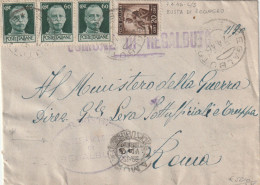 LETTERA 1946 LUOGOTENENZA 3X60+20 C  TIMBRO REGALBUTO (YK495 - Marcophilie