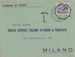 CARTOLINA POSTALE LUOGOTENENZA 1945 SEGNATASSE C.50 -TIMKBRO TASSATE OTTAGONALE  (YK459 - Poststempel