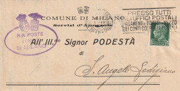 LETTERA 1944 RSI C.25 TIMBRO MILANO -PRESSO TUTTI GLI UFFICI POSTALI (YK397 - Marcofilía