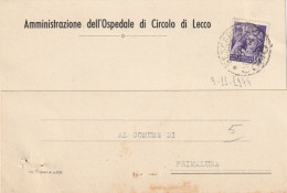 CARTOLINA POSTALE 1944 RSI C.50 MON DIST TIMBRO PESCARENICO COMO (YK380 - Marcofilía