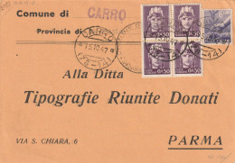 CARTOLINE POSTALE 6+4X50 TIMBRO CARRO 1947 (YK248 - 1946-60: Poststempel