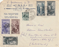 LETTERA 1953 20+6+5X2+15+10 FFAA  TIMBRO MAREBBE BOLZANO (YK238 - 1946-60: Marcophilia