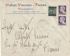 LETTERA 1945 LUOGOTENENZA 2X1+2 SS TIMBRO FAENZA (YK237 - Marcophilia