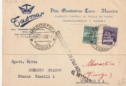 LETTERA 1945 LUOGOTENENZA L.1+25 C MON DIST TIMBRO MAROSTICA VICENZA - FUORI CORSO (YK230 - Storia Postale