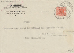 LETTERA 1944 RSI SEGNATASSE L.1 ISOLATO TIMBRO VARESE FIRMATO BIONDI (YK221 - Storia Postale