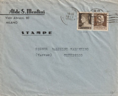 LETTERA 1946 LUOGOTENENZA 10 NOVARA+30 TIMBRO MILANO (YK178 - Storia Postale