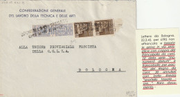 LETTERA 1945 RSI 2X10+PACCHI C.30 TIMBRATO CONS SPORTELLO TASSATE (YK117 - Marcofilía
