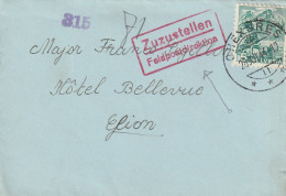 LETTERA SVIZZERA 1944 5 TIMBRO FELDPOST CHEXBRES (YK12 - Covers & Documents