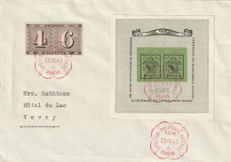 LETTERA SVIZZERA 1943 EXPOSITION PHILATELIQUE NATIONALE GENEVE  (YK6 - Covers & Documents