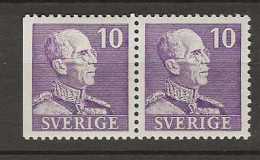 1939 MH Sweden Mi 256-I DB Small "10" - Unused Stamps