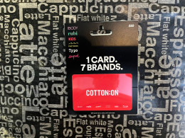 28-3-2024 (Gift Card 2) Collector Card - Australia - 7 Brands - $50  (no Value On Card) + Presentation Support - Gift Cards