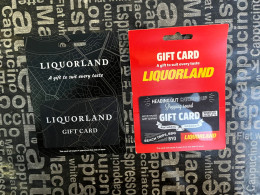 28-3-2024 (Gift Card 2) Collector Card - Australia - Liquorland  - 2 Cards (no Value On Card) + Presentation Support - Gift Cards