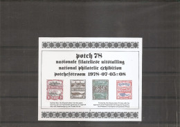 Timbres Sur Timbres ( BF Privé Commémoratif XXX -MNH -de L'exposition Philatélique Potch 1978  ) - Timbres Sur Timbres