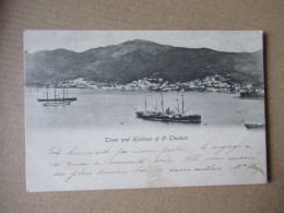 Antilles Town And Harbour Of St Thomas  écrite - Autres & Non Classés