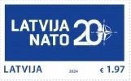 Latvia Lettland Lettonie 2024 LV In NATO 20 Ann Stamp MNH - Letonia