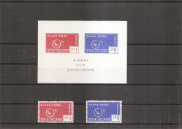 Grèce - Europa ( 2 Timbres + 1 BF Non Dentelé Privés XXX -MNH - De OxiaIsland ) - Local Post Stamps