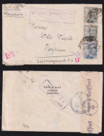 Spain 1941 Double Censor Airmail Cover BARCELONA X PFORZHEIM Germany - Brieven En Documenten