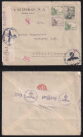 Spain Ca 1941 Double Censor Cover TARRASA X GRENAA Denmark - Brieven En Documenten