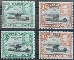 Kenia Uganda Tanganica. Royal Visita 1952 - (Rey George VI). Con Charnelas, Mui Buenos Ejemplares. - Kenia (1963-...)