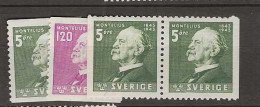 1943 MH Sweden Mi 302-03 + Pair - Unused Stamps