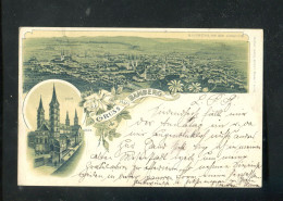 "GRUSS AUS BAMBERG" 1899, Fruehe AK "2 Ansichten" (L0127) - Bamberg