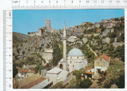 Počitelj - Šišman Ibrahim-pašina Džamija, Šišman Ibrahim Pasha Mosque - Počiteljska Tvrđava, Citadel - Bosnie-Herzegovine