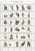 FÄRÖER  1997, JÓL CHRISTMAS KERSTMIS NOEL WEIHNACHTEN, 30 Vignetten, Ungebraucht, MNH **, Zwerg Arbeitsgeräte - Faroe Islands